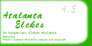 atalanta elekes business card